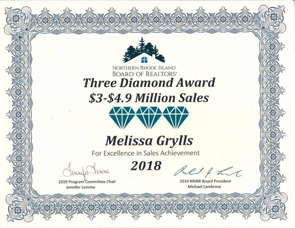 Melissa Diamond Sales Award 2018