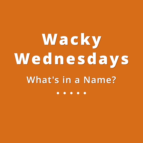 003 Wacky Wednesdays 12 - What's in a Name