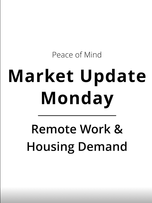 001 Market Update Monday 16 - Remote Work and Housing Demand
