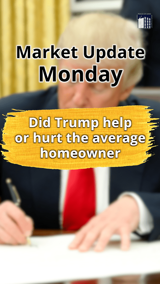 01 Market Update Monday 58 - Did Trump help or hurt the average homeowner